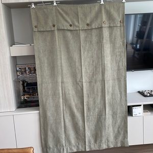 Roots brand olive green coloured curtain panels (set of 2)
